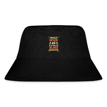 Blindheitsbewusstsein Gesetzlich Blind - Stanley/Stella recycelter Bucket Hat - Schwarz - Vorne