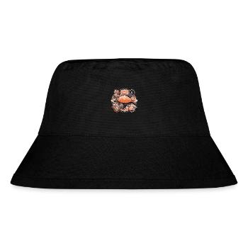 Schildkröte - Stanley/Stella recycelter Bucket Hat - Schwarz - Vorne