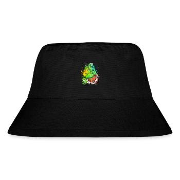 Splash Art Monkey Borneo Orangutan - Stanley/Stella Recycled Bucket Hat - black - Front