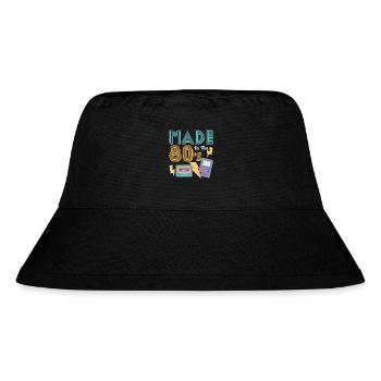 80's The 80s Music - Stanley/Stella Recycled Bucket Hat - black - Front