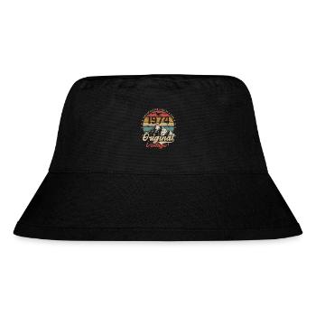 Original Vintage 1974 limited edition 1974 - Stanley/Stella Recycled Bucket Hat - black - Front