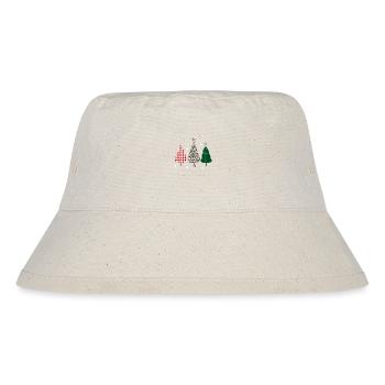 Joyeux Noël Buffalo Trees Leopard Plaid Print - Bob recyclé Stanley/Stella - blanc naturel - Devant