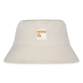 Pregnancy Thanksgiving pumpkin big brother - Stanley/Stella recycelter Bucket Hat - Naturweiß - Vorne