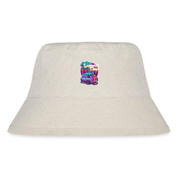 Sommerzeit - - Urlaub - Stanley/Stella recycelter Bucket Hat - Naturweiß - Vorne