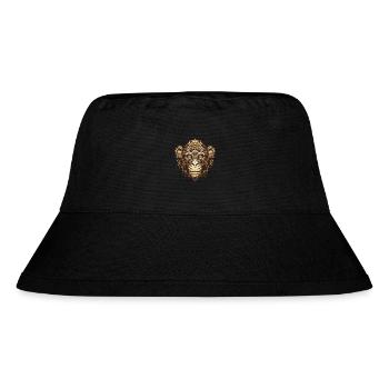 Affe Portrait - Stanley/Stella recycelter Bucket Hat - Schwarz - Vorne