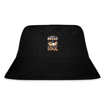 Brot Bäcker Backen - Stanley/Stella recycelter Bucket Hat - Schwarz - Vorne