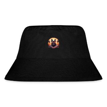 French bulldog - Stanley/Stella Recycled Bucket Hat - black - Front