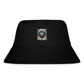Mandala Cosmic VINTAGE - Stanley/Stella recycelter Bucket Hat - Schwarz - Vorne