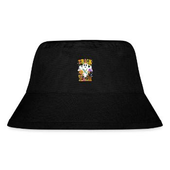 Halloween Geist Outfit für Lehrer im Unterricht - Stanley/Stella recycelter Bucket Hat - Schwarz - Vorne