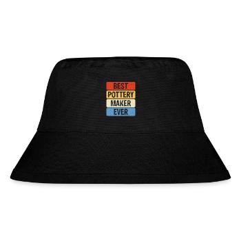 Töpfern Töpferei Töpfer - Stanley/Stella recycelter Bucket Hat - Schwarz - Vorne