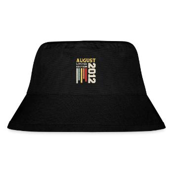 August 2012 - Geburtstagsgeschenk August 2012 August - Stanley/Stella recycelter Bucket Hat - Schwarz - Vorne