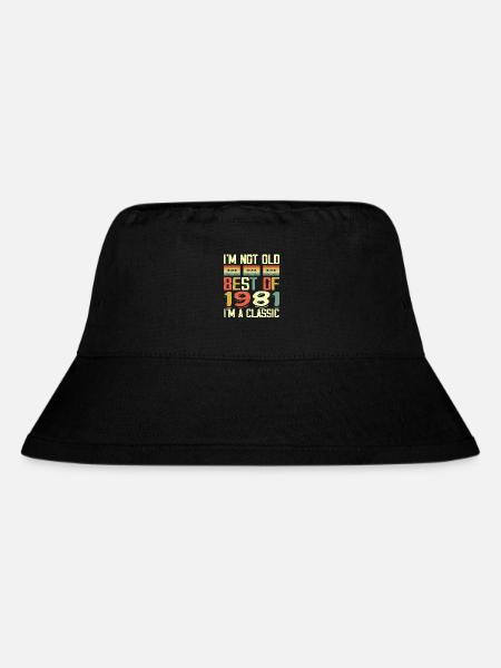 1981 I'm Not Old I'm Classic Vintage 1981 Geburtstag - Stanley/Stella recycelter Bucket Hat - Schwarz