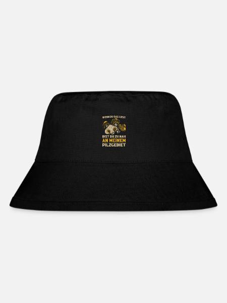 Pilzsammler zum Pilze sammeln Mykologen Pilzsucher - Stanley/Stella recycelter Bucket Hat - Schwarz