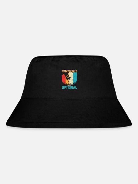 Bouldern Kletterhallen Klettern Humor Boulderer - Stanley/Stella recycelter Bucket Hat - Schwarz