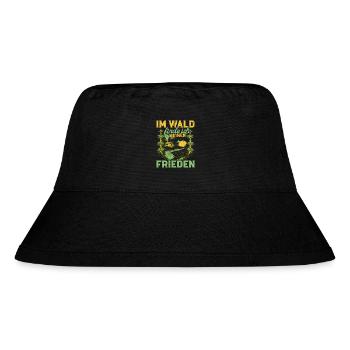 Naturliebhaber Förster Natur Waldliebhaber Wälder - Stanley/Stella recycelter Bucket Hat - Schwarz - Vorne