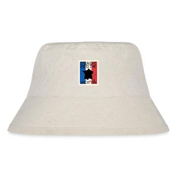 Frankreich Flagge Used Look Französische Fahne - Stanley/Stella recycelter Bucket Hat - Naturweiß - Vorne
