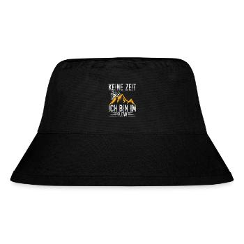 Mountainbiker MTB Radsport Bike Fahrradfahren - Stanley/Stella recycelter Bucket Hat - Schwarz - Vorne