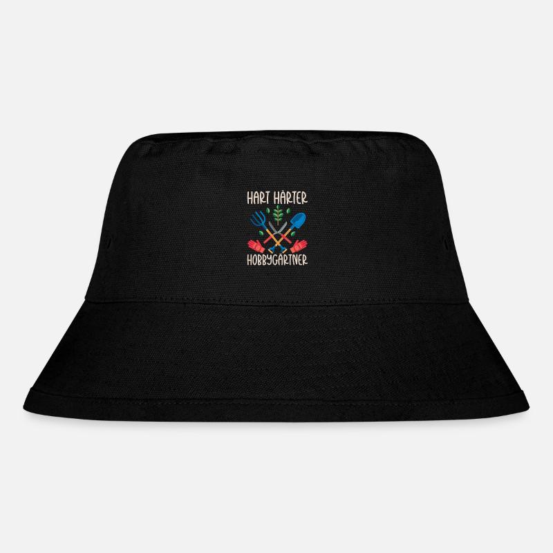 Schrebergarten Gartenbau Gartenarbeit - Stanley/Stella recycelter Bucket Hat - Schwarz