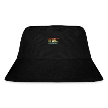 Basketballer Mann Mythos Legende Basketballer - Stanley/Stella recycelter Bucket Hat - Schwarz - Vorne