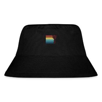 Retro Barmann Bartender Mixologist Bardame - Stanley/Stella recycelter Bucket Hat - Schwarz - Vorne
