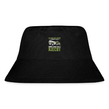 Landwirt Traktorfahrer Gülle fahren Landmaschinen - Stanley/Stella recycelter Bucket Hat - Schwarz - Vorne