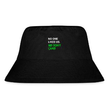 No one likes us - we don't care - Stanley/Stella recycelter Bucket Hat - Schwarz - Vorne