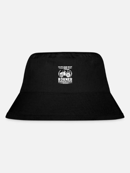 Landwirt Hühnerbauer Bauer Mähdrescher - Stanley/Stella recycelter Bucket Hat - Schwarz