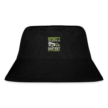 Gülletransport Gülle fahren Traktorfahrer Kuhbauer - Stanley/Stella recycelter Bucket Hat - Schwarz - Vorne