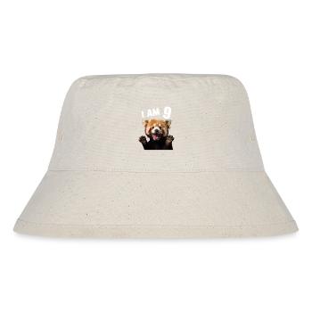 9 Jahre Kleiner Roter Panda Pandas 9. Geburtstag - Stanley/Stella recycelter Bucket Hat - Naturweiß - Vorne