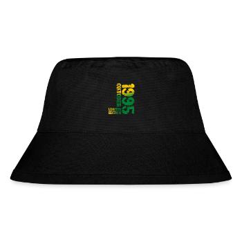 1995 Oktober Limited Edition 28. Geburtstag Deko - Stanley/Stella recycelter Bucket Hat - Schwarz - Vorne