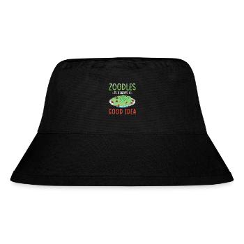 Zoodles Zucchini Pasta Saying - Stanley/Stella Recycled Bucket Hat - black - Front