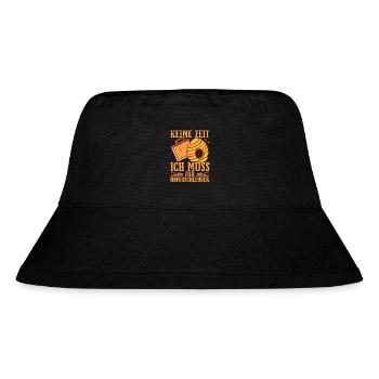 Imkereibedarf Bienenzüchter Bienenstock Biene - Stanley/Stella recycelter Bucket Hat - Schwarz - Vorne