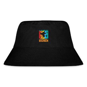 Bienenzüchter Honig Imkeranzug Bienenliebhaber - Stanley/Stella recycelter Bucket Hat - Schwarz - Vorne