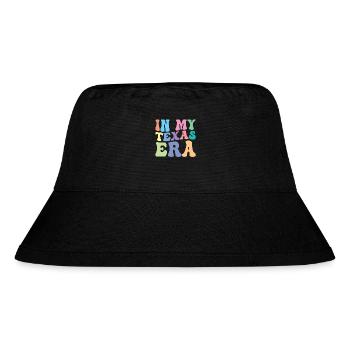 Texas Retro Groovy - Stanley/Stella Recycled Bucket Hat - black - Front