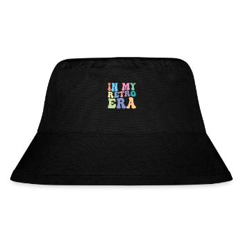 Retro Groovy - Stanley/Stella Recycled Bucket Hat - black - Front