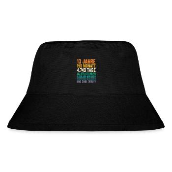 13 Jahre Dreizehnter Geburtstag - Stanley/Stella recycelter Bucket Hat - Schwarz - Vorne