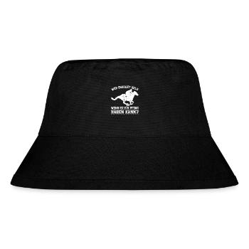 Pferdeliebhaber Reitsport Pferde Reiten - Stanley/Stella recycelter Bucket Hat - Schwarz - Vorne