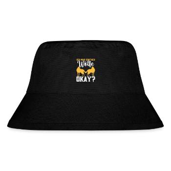 Wolf Kostüm Wolf Wölfe Wolffan Wolfliebhaber - Stanley/Stella recycelter Bucket Hat - Schwarz - Vorne