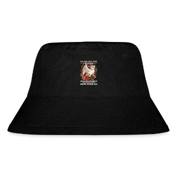 Eule Motiv Eulenkostüm Eulenfan Eulenliebhaber - Stanley/Stella recycelter Bucket Hat - Schwarz - Vorne