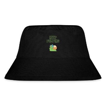 "Keep Pumping" - Screw Design - Stanley/Stella Recycled Bucket Hat - black - Front
