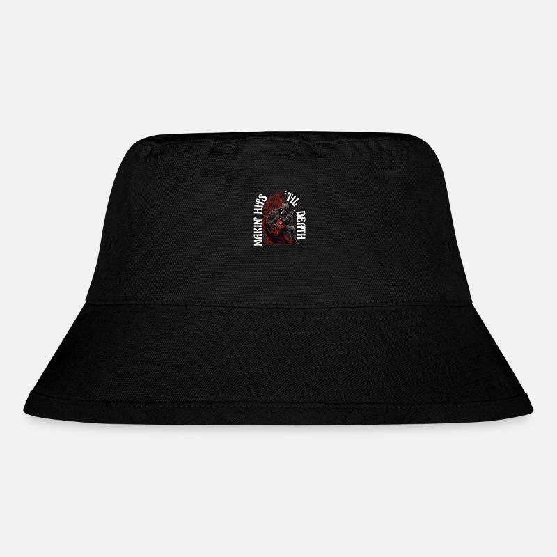 Gitarristen E-Gitarren lustige Sprüche - Stanley/Stella recycelter Bucket Hat - Schwarz