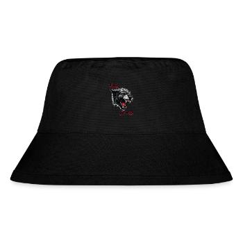 Demon Black Cat, Fangs and Fury - Stanley/Stella Recycled Bucket Hat - black - Front