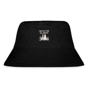 Forstwirt Baumpfleger Werkzeug Forstwirtschaft - Stanley/Stella recycelter Bucket Hat - Schwarz - Vorne
