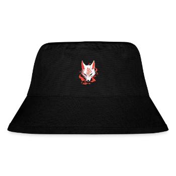 Masque de renard Anime Kitsune Kumiho Samouraï Japon - Bob recyclé Stanley/Stella - noir - Devant