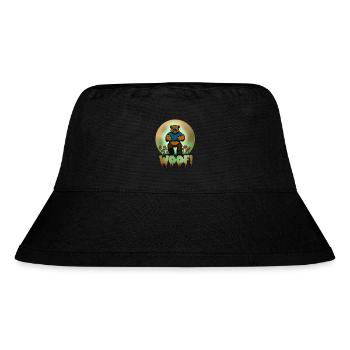 Woof Halloween Bear - Stanley/Stella Recycled Bucket Hat - black - Front