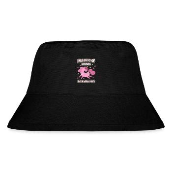 Licorne drôle dictant, Licorne rose Licorne - Bob recyclé Stanley/Stella - noir - Devant