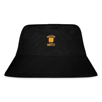 Weekends are for Waffles Snack Pastry - Stanley/Stella Recycled Bucket Hat - black - Front