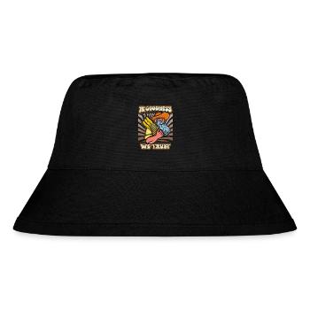 Erntedank, Farmer, vintage Bauer mit Kornähren - Stanley/Stella recycelter Bucket Hat - Schwarz - Vorne