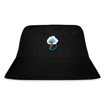 Blitz Gewitter Wolke Sturm Meteorologie - Stanley/Stella recycelter Bucket Hat - Schwarz - Vorne