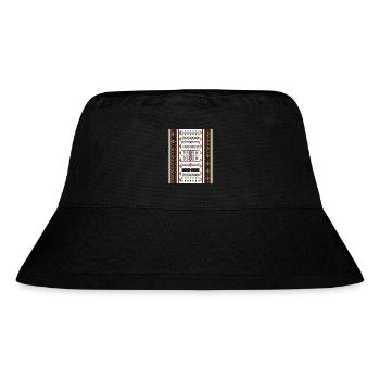 AMAZIGH BERBER SYMBOL MZABE CARPET - Stanley/Stella Recycled Bucket Hat - black - Front